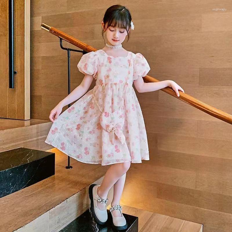 

Girl Dresses Princess Girls Dress Summer 2023 Fashion Kids Casual Chiffon Party Children Clothes Birthday Vestido Teen 6 8 10 12 Year