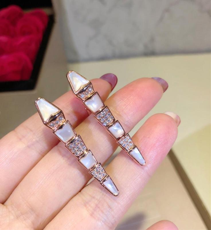 

Hot brand pure S925 silver party jewelry shell earrings mother of pearl nature shell long earrings women wedding jewelry2299681