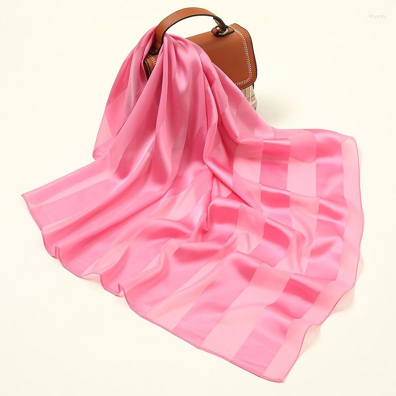 

Scarves Fashion Women Spring Summer Silk Soft Wrap Ladies Thin Shawls And Wraps Chiffon Hijab Scarf Plain Beach 2023