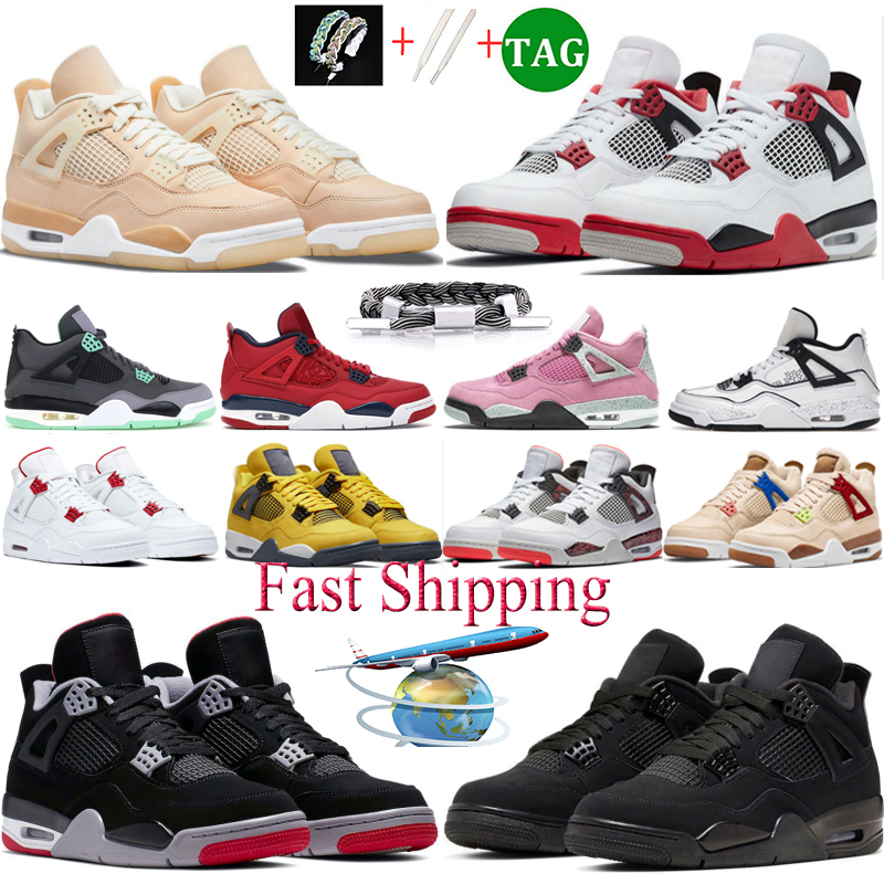 

Cool Basketball Shoes Mens Womens 4 Leather Red Thunder Wild Things Soft Pink Red Thunder Sail Mushroom Canvas Man Trainers Outdoor Sports sneakers, #32 doernbecher