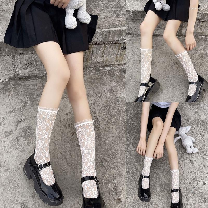 

Women Socks Lace Trim Style Japanese Maiden Lovely Calf, Insert