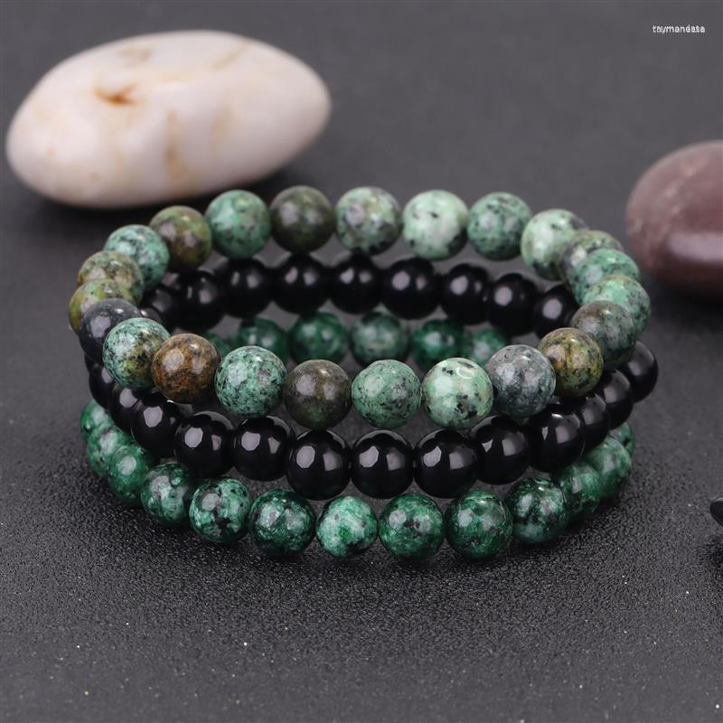 

Charm Bracelets 3Pcs/set Natural Stone Bracelet Sets Rhodonite Rose Pink Quartzs Turquois Amethysts Hematite For Women Men JewelryCharm Raym