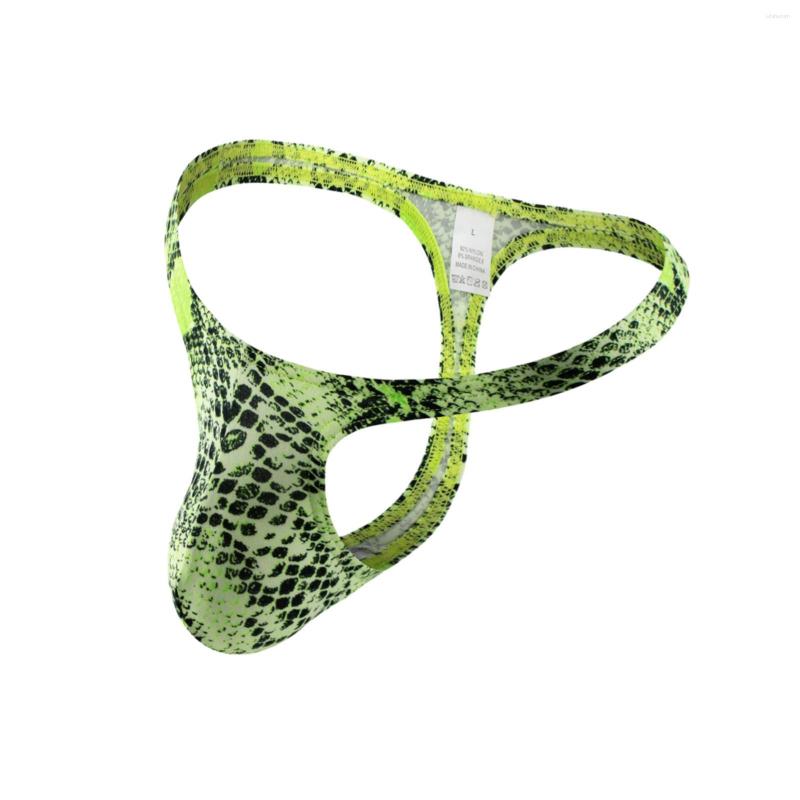 

Underpants Men's Sexy T Back Thong Gays Fashion Convex Pouch Panties Youth Leopard Print Male Low Waist Thin Lingerie Breathable, Pink
