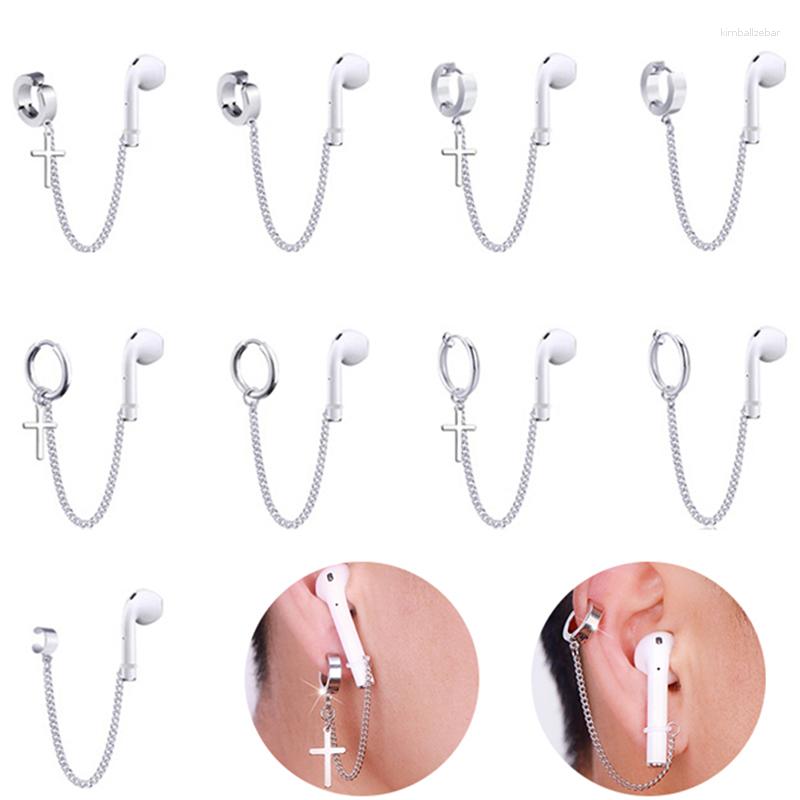 

Dangle Earrings 1PC Anti-Lost Ear Clip Chains Bluetooth Earphone Holders Accessories Unisex Fashion