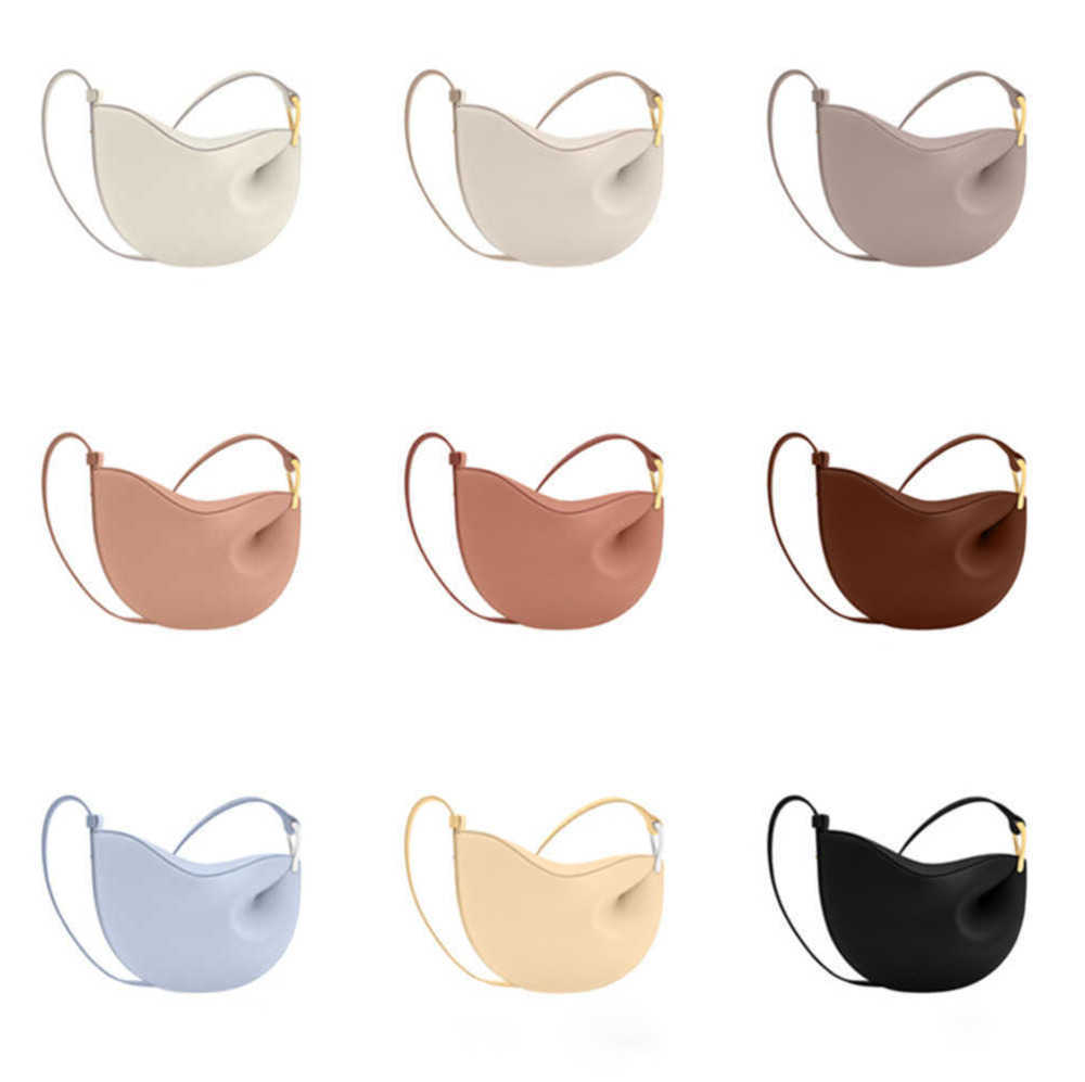 

7A Luxury Designer bag woman bags Polene Shoulder Women's Genuine leather handbag tote clutch flap simplicity European and American simplicity, Khaki