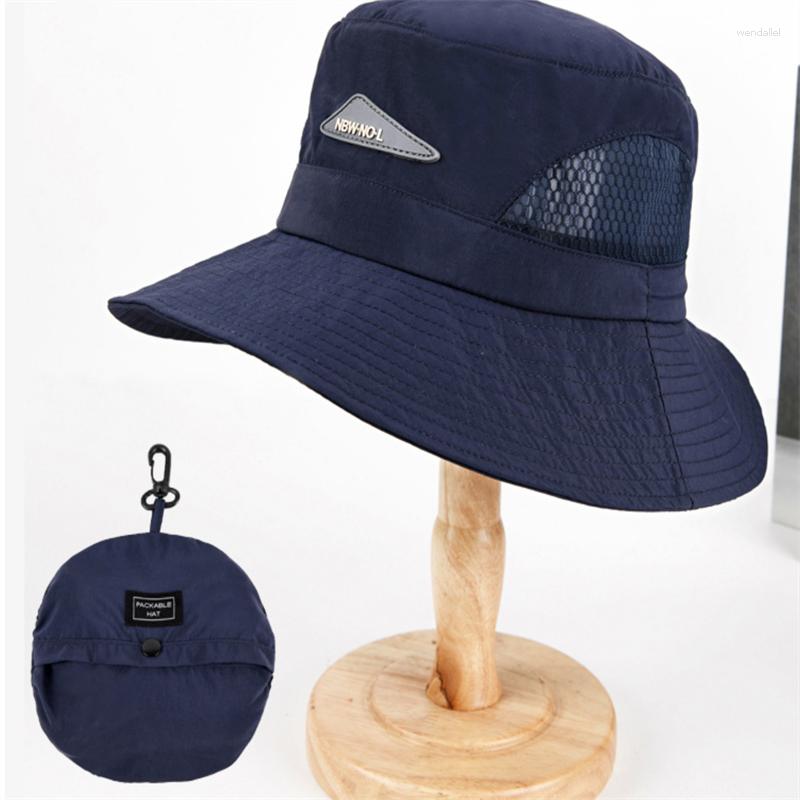 

Berets Waterproof Buckets Hat For Men Women Summer Packable UV Protection Sun Breathable Boonie Caps Outdoor Hiking Fisherman Cap, Black