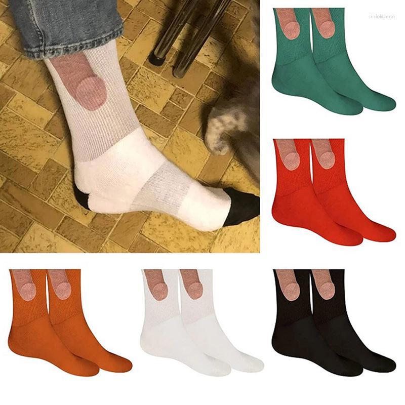 

Men's Socks Men's 2023 Novelty Funny Sock Joke Exposed Prank Printing Christmas Gift Show Off Colorful Sexy, Picture shown