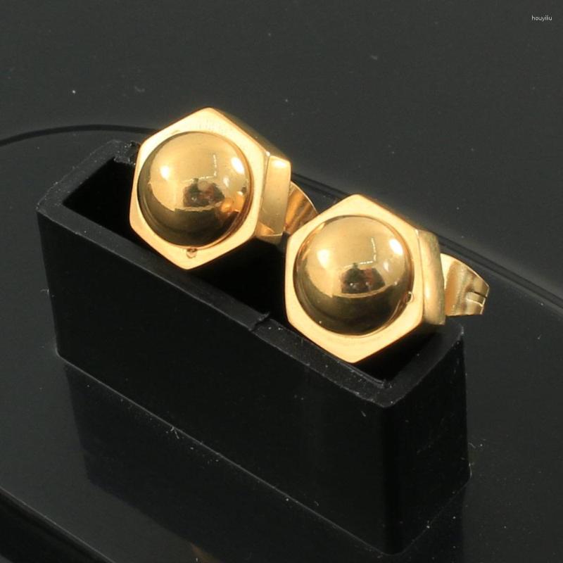 

Stud Earrings Wholesale Fashion Stainless Steel Jewelry For Woman & Girl Gold Color EDNZAWAI