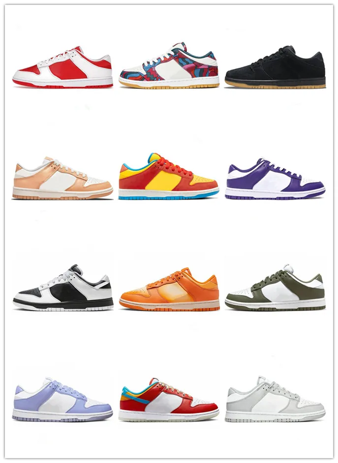 

New Fashion Panda Dunks Designer Shoes Mens Women Low Sneakers Black White Pink Purple Lobster Coast Lows Unc Chunky Syracuse Dunkesb GAI Ca, 19