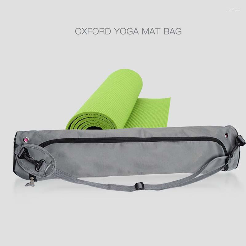 

Outdoor Bags Oxford Yoga Bag Mat Sports Pilates Case Carriers Backpack Pouch Shoulder Messenger For Women Fitness, Gray