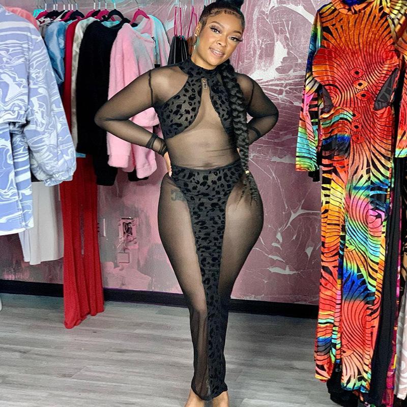

Casual Dresses EWSFV 2023 Spring Women Sexy Nightclub Irregular Stitching Leopard Print Mesh Perspective Tight Fitting Hip Dress, Black