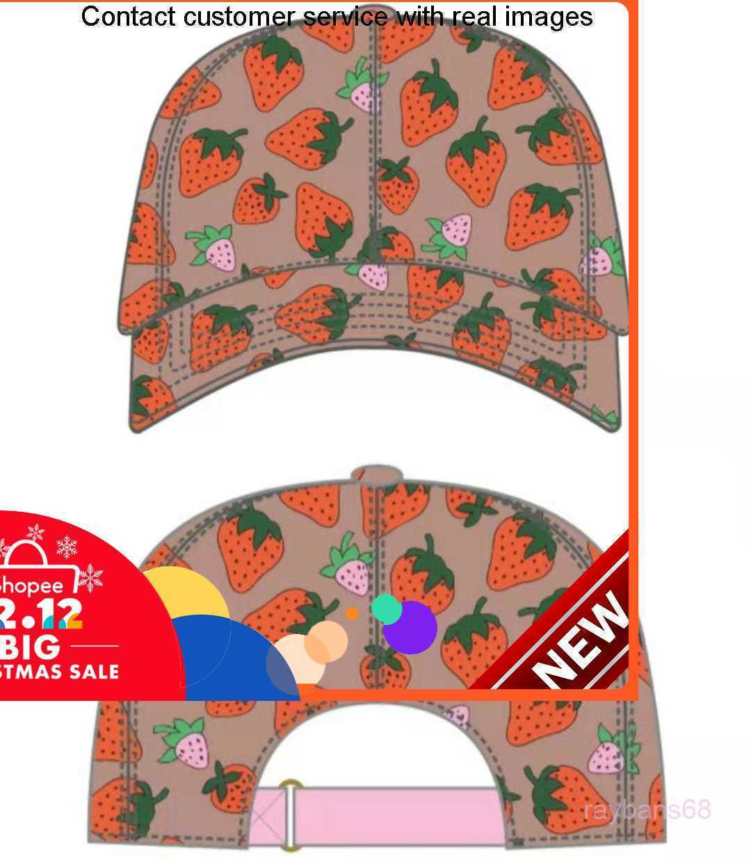 

81ss Strawberry Baseball Caps Man's Cotton Cactus Classic Letter Ball Summer Women Sun Hats Outdoor Adjustable Snapback Cap442283