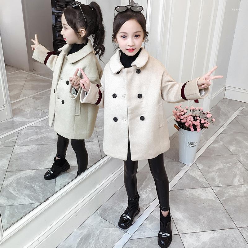 

Coat Jacket Winter Spring Outerwear Top Children Clothes School Kids Costume Teenage Girl Clothing Woolen Cloth High Quality, Leggings