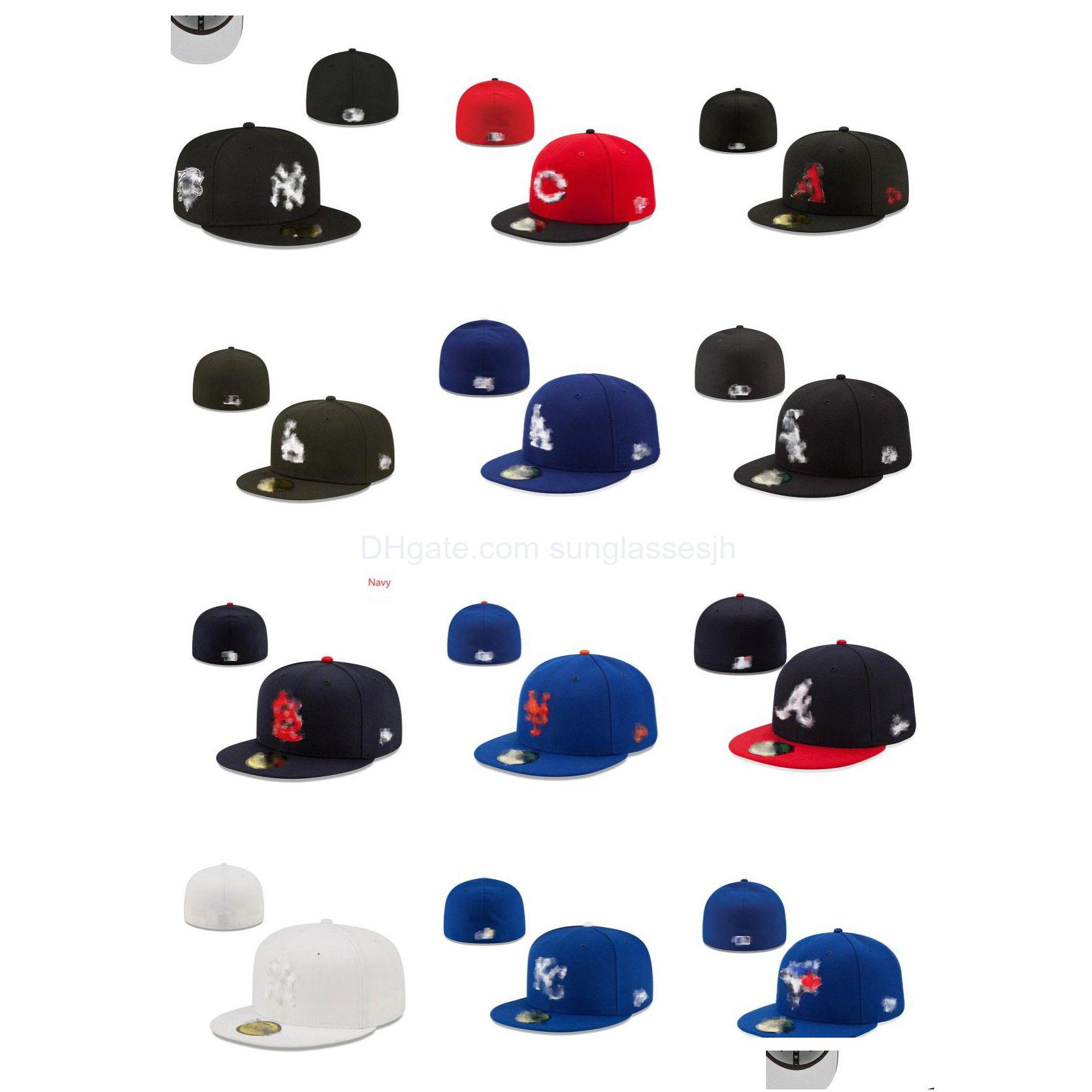 

Ball Caps Fahion Designer Fitted Hats Snapbacks Hat Adjustable Baskball All Team Logo Outdoor Sports Embroidery Cotton Flat Closed B Dhyj9, As show