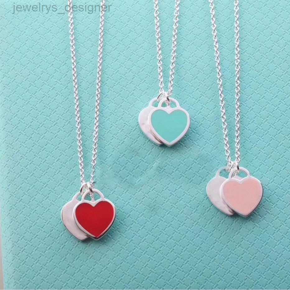 

necklace designer jewelry necklace chain link luxury jewelry heart Pendant craft sweat-proof colorless love Pendant womens valentines day