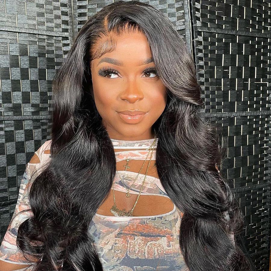 

New Product Body Wave Lace Front Wig 13x4 Lace Frontal Wig Hd Transparent Wig Brazilian Human Wigs For Black Women Remy, Natural color