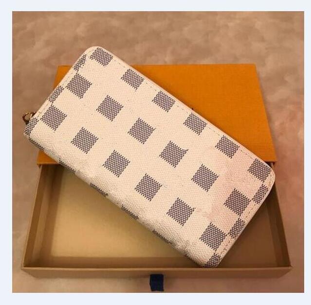

Designer brand wallet with gift box luxury long Wallets Card Holders Famous for Men women purse Clutch Bags 005, Pink embossing