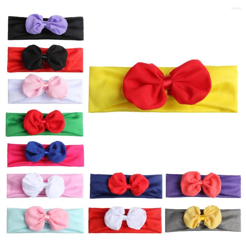 

Hair Accessories 12PCS 2023 Flower Shaped Bowknot Headband Kids Girls Elastic Turban Band Head Wrap Bandana