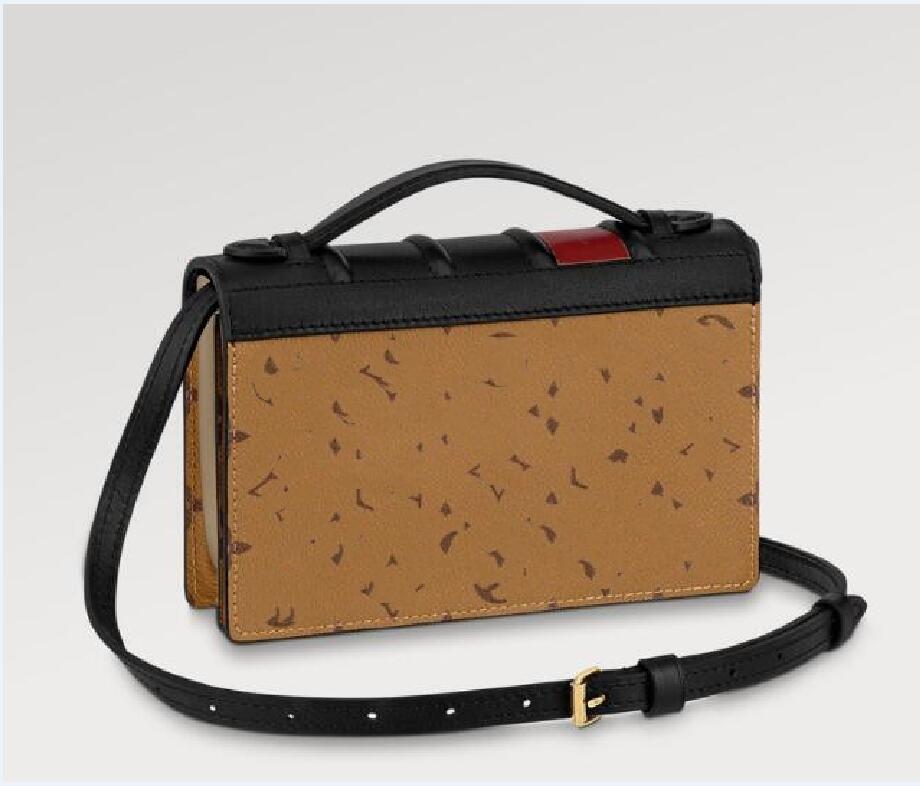 

Cruise 2023 Designer Book Chain Wallet Bag Classic Monograms Reverse Wallet Box Women Fashion Cross Body Shoulder bag Mirror Handbag Purse Pouch Flap Messenger, Brown flower size:20*14*4cm