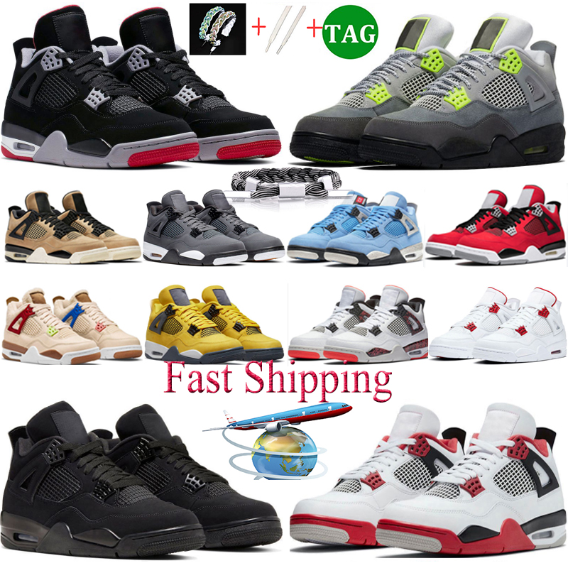 

4S Basketball Shoes Mens Womens 4 Leather Red Thunder Wild Things Soft Pink University Blue Sail Mushroom Canvas Man Trainers Walking Sports colorful sneakers, #32 doernbecher