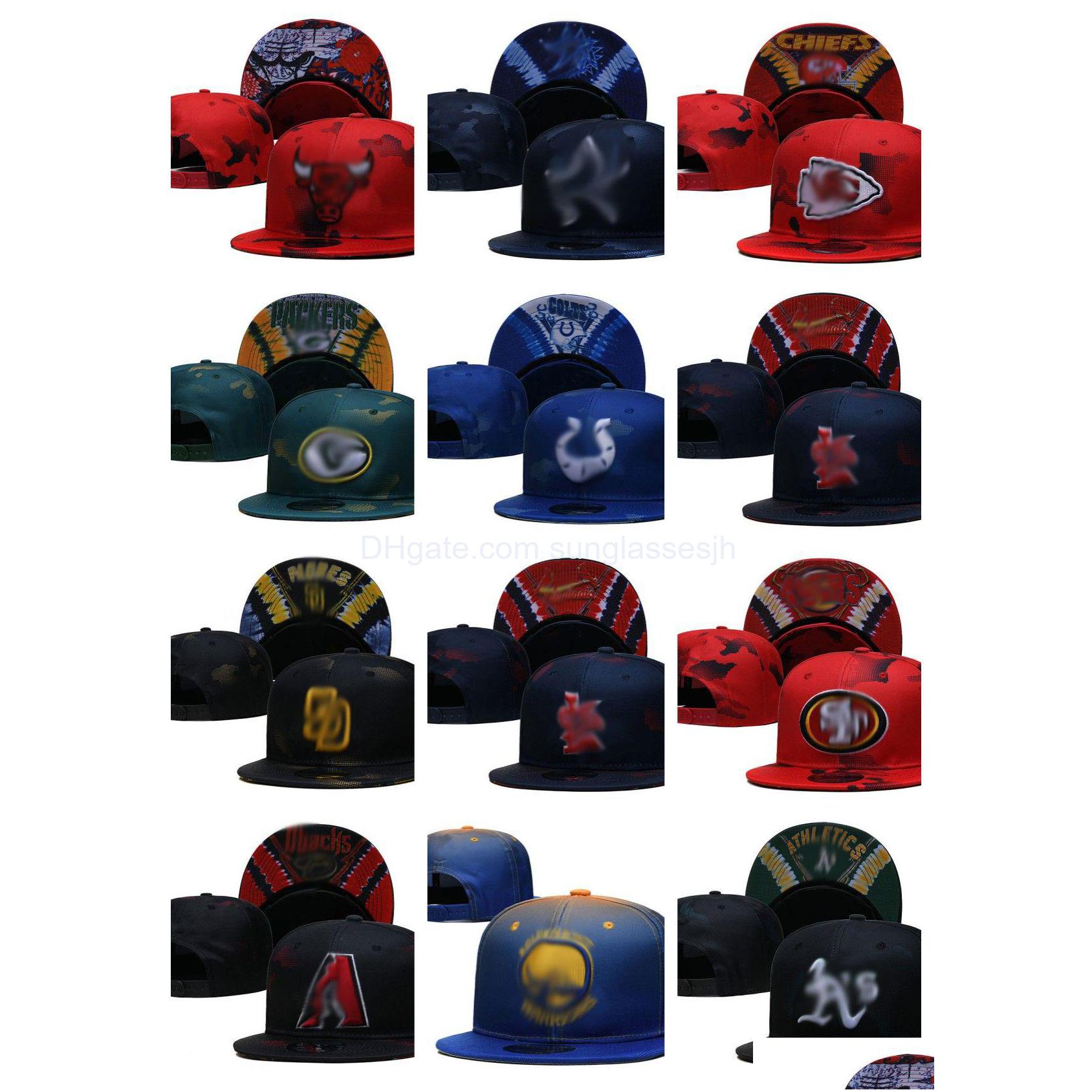 

Ball Caps Mix Order Designer Snapbacks Hat All Team Hats Men Mesh Snapback Sun Flat Cap Outdoor Sports Fitted Hip Hop Embroidery Cot Dh486, Adjustablehats