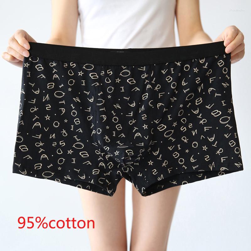 

Underpants Arrival Super Large 95%Cotton Men Funny Underwear Mens Fashion Plus Size  5XL 6XL, Black