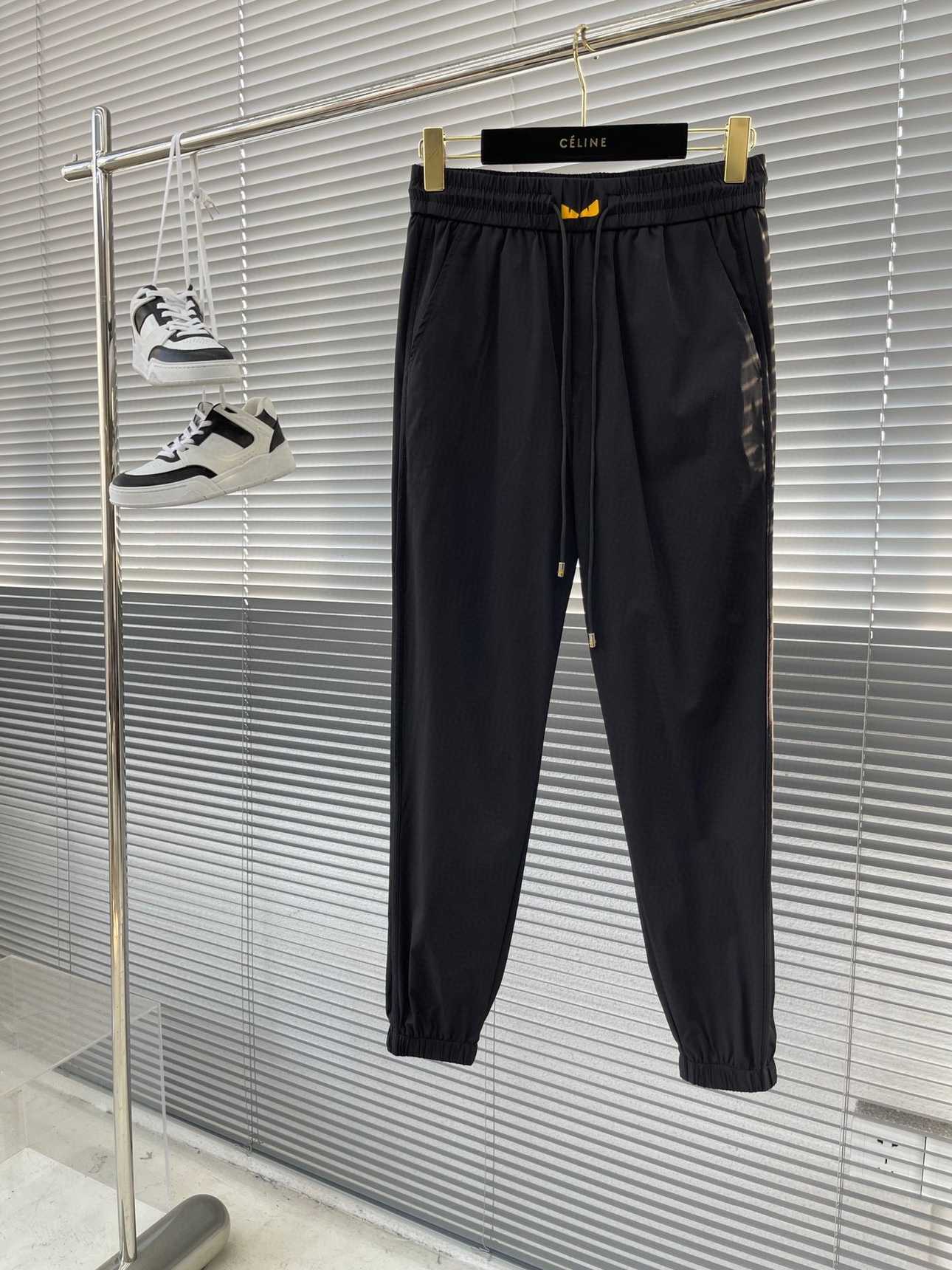 

fend1/fend1 23 Summer New Casual Thin Fashion Breathable Pants Korean Fashion Pants Versatile Men's Pants, Gray6