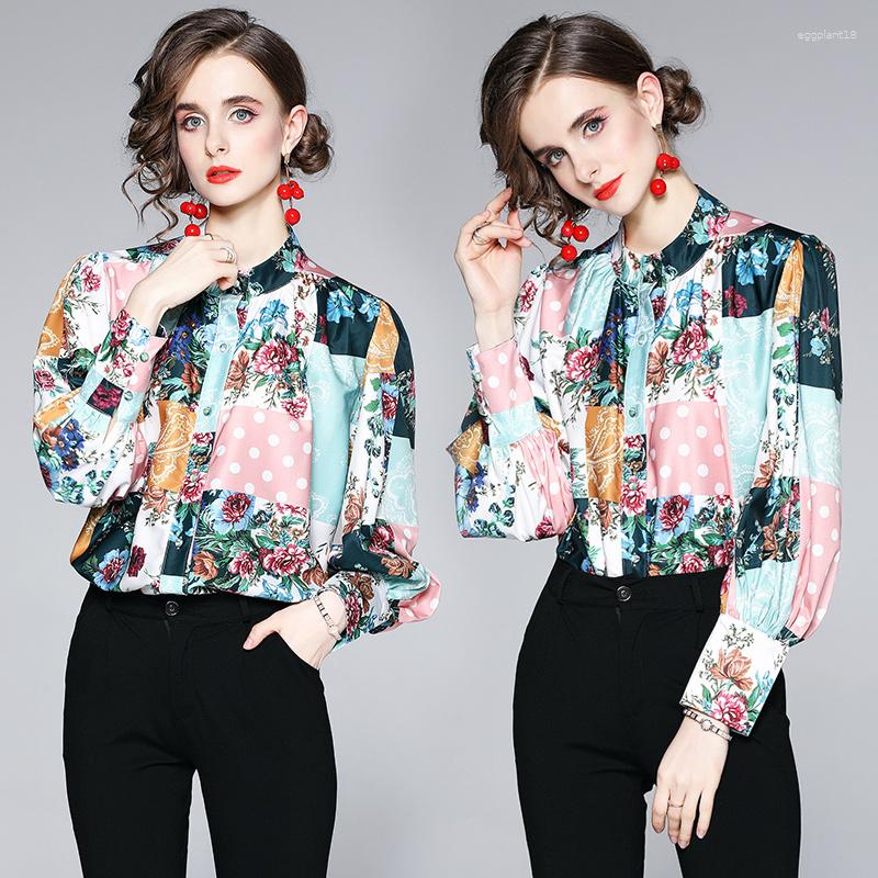 

Women's Blouses 271 - Temperament Shirt Brim Female Design Feels Hubble-bubble Sleeve Sleeves For European Goods, Beige