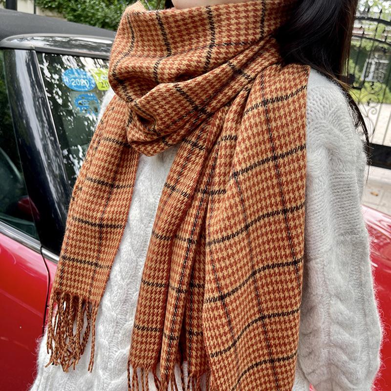

Scarves Cachecol Feminino Inverno Women Winter Scarf Bird Lattice Tassel Warm Wrap Shawl Stoles Mujer Pareo Bufanda Preppy Style
