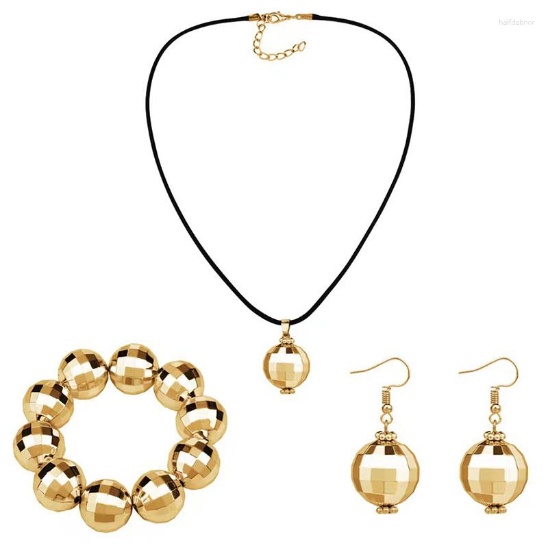 

Necklace Earrings Set Earring Pendant Chain Women Girls Gold Silver Plating Fashion Jewelry Party Gift 2023 Style HN23297, Picture shown