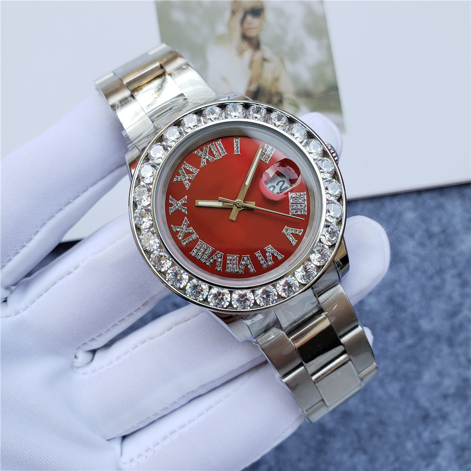 

Mens Watch Womens Diamond gold Designer Watch Size 41MM Automatic Sliding Movement Stainless Steel, C1