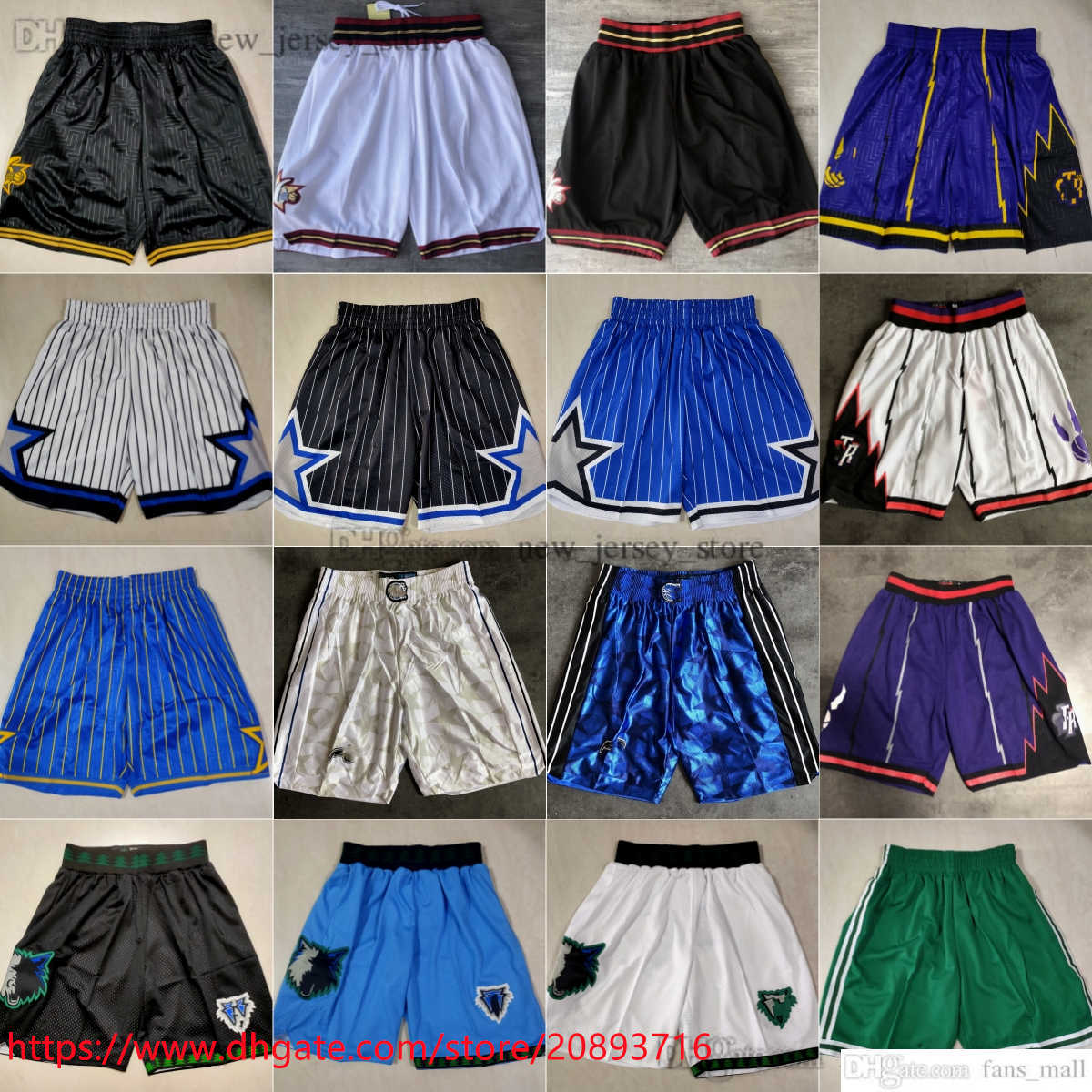 

Classic Retro Basketball Shorts Stitched Man Breathable Gym Training Beach Pants Baskeball Sweatpants Pant Pocket Short S-XXL Black White, Mitchellmess shorts