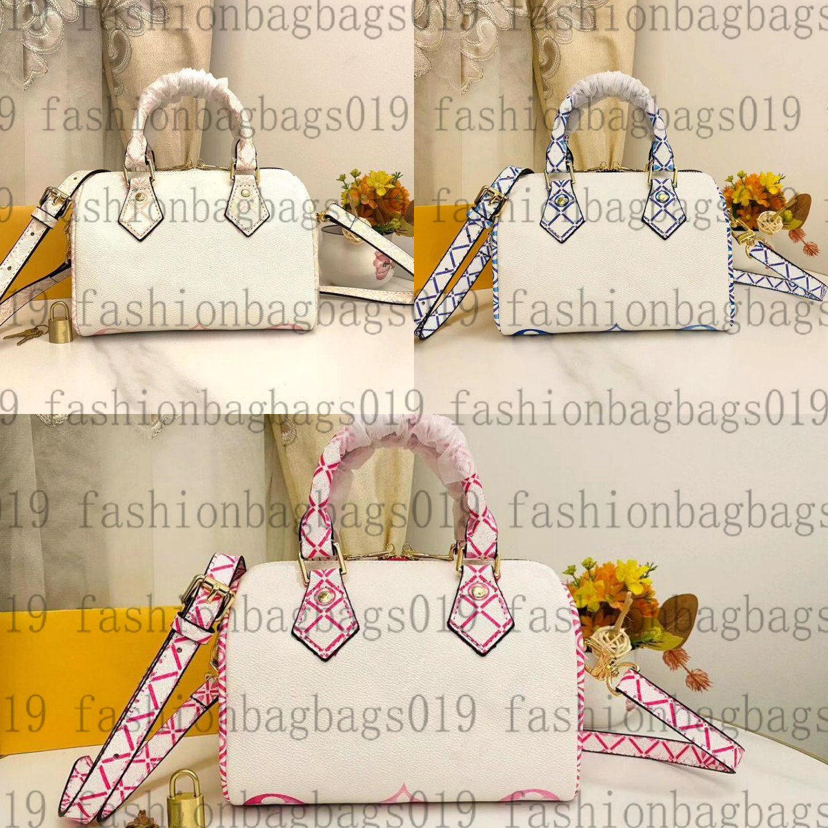 

Speedys Bag BY THE POOL Boston 20 25cm Cross Body Women Designer Shoulder Bag Monograms Gradient Luxury Leather Purse Toron Double Handle M22987 M23073 M22978 M46088