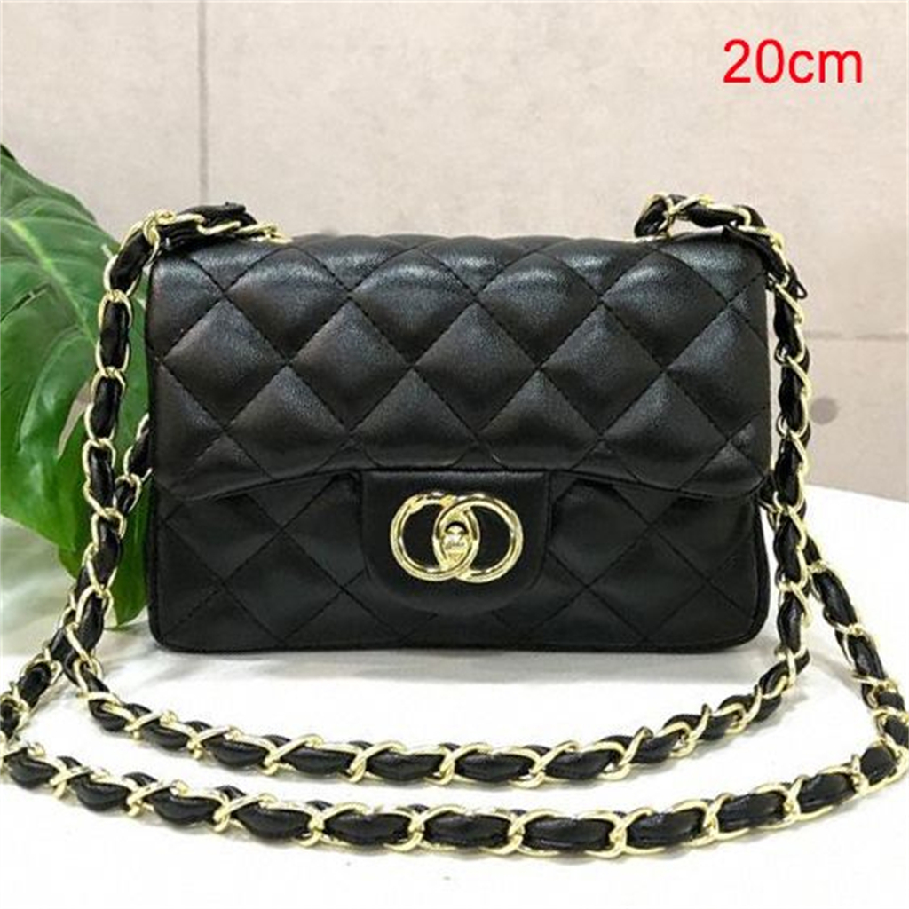 

Designer Bag Shoulder Bag Luxury Handbags Channel Chain Bag Classic Mini Square Commuting Flap Bag Women Velour Thread Purse Double Letters Solid Real Leather, Customize