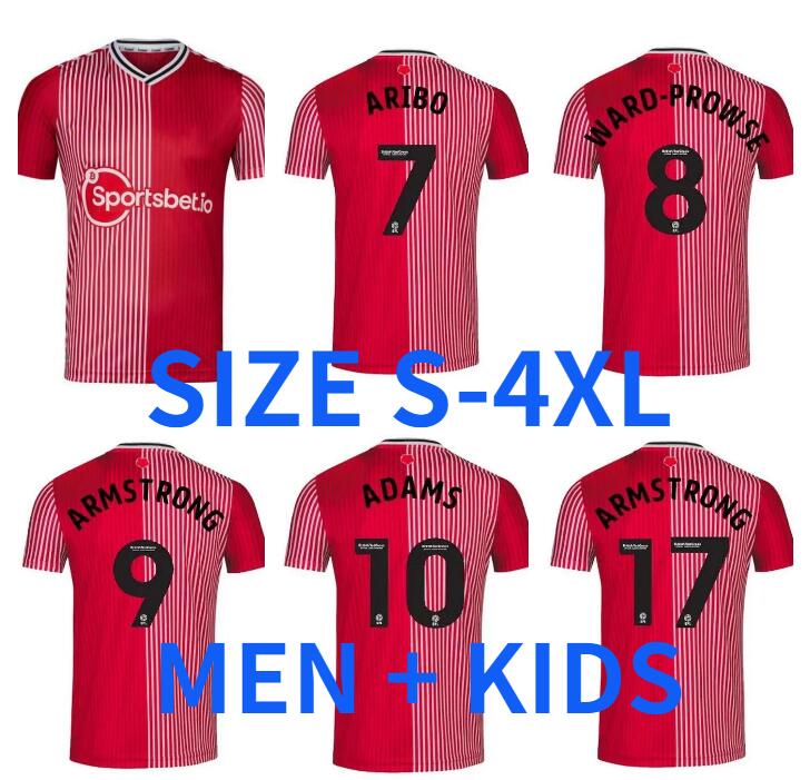 

23 24 ARIBO#7 Soccer Jerseys REDMOND 2023 ARMSTRONG #9 WARD-PROWSE ELYOUNOUSSI ROMEU#6 Southamptons Football shirts adult men kids kit set SAINTS