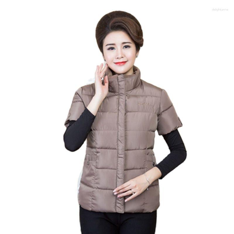 

Women's Vests Cotton Vest Female 2023 Sleeveless Winter Jackets Parkas Middle-aged Elderly Women's Padded Keep Warm Waistcoat 5XL, Sky blue