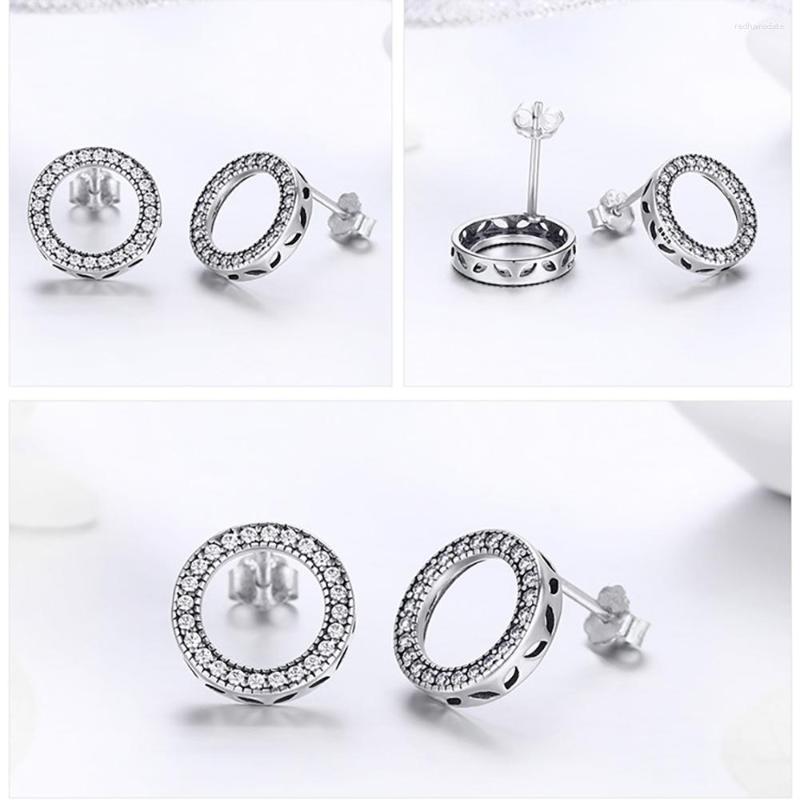 

Dangle Earrings S925 Sterling Silver Exquisite Zircon Ladies With Gemstone Heart-Shaped Fashion Hypoallergenic For Women