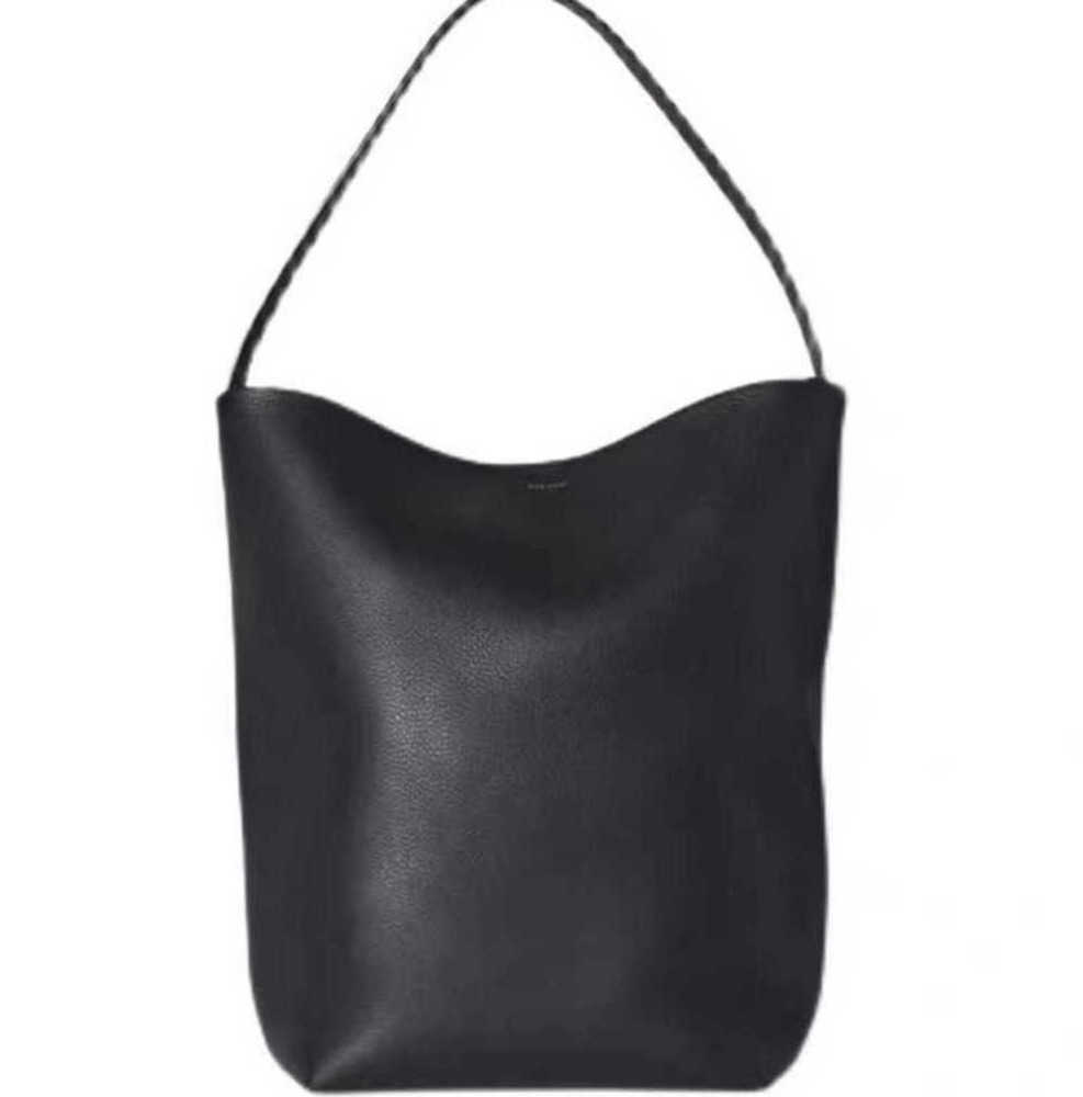 

Designer The row leather large capacity tote bag n / s Park Tote Bag minimalist bucket shoulder High quality women's bag Premium touch bag, Black medium size