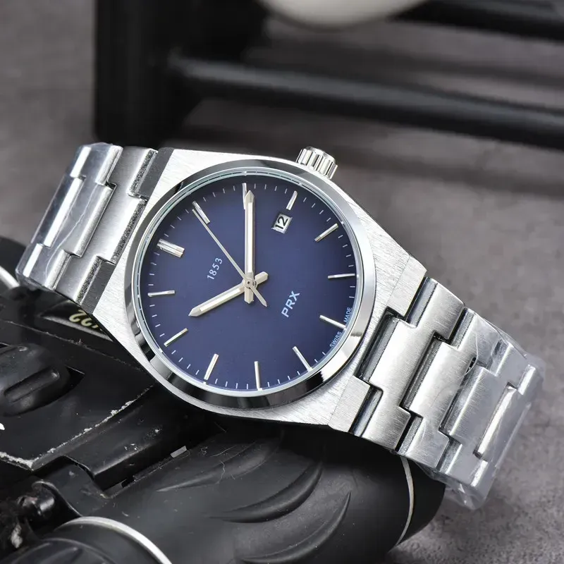 

Top Brand Tissoity WristWatches Men 2023 AAA Watches Three needles Automatic mechanical Watch 1853 Luxury wrist-watch Steel Strap Fashion PRX designer watches, Box