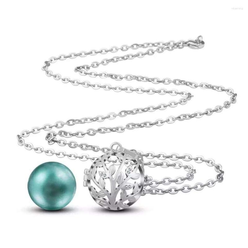 

Chains Necklace Chime Music Angel Ball Hollow Caller Locket Vintage Pregnancy For Essential Oil Pregnant Women