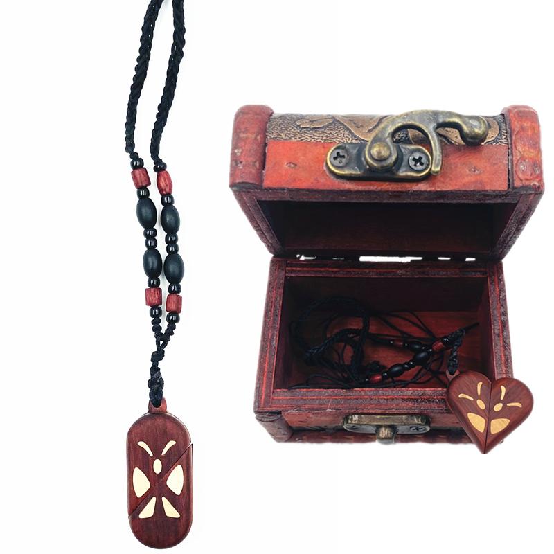 

Necklaces The Illusionist Cosplay Wood Necklace Locket Pendant Couple Lovers Custom Photo Handmade Unisex Jewelry Prop