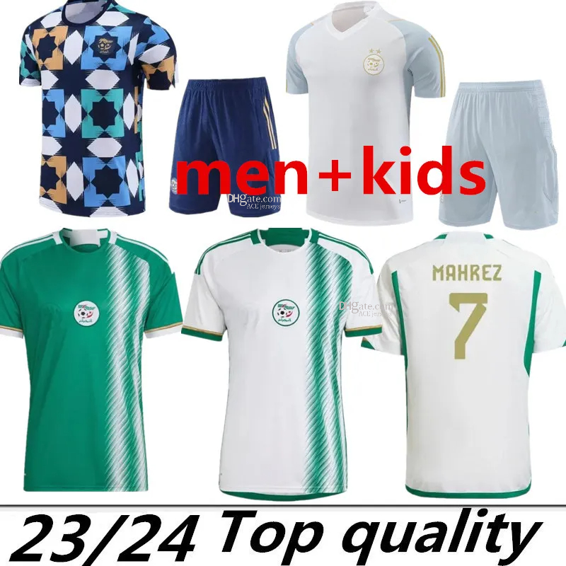 

Algerie Soccer Jerseys MAHREZ 23 24 Home Away BOUNEDJAH FEGHOULI BENNACER ATAL 23 24 Maillot de foot Algeria kids Algeria tracksuit Short sleeved football shirt, 23 24 away