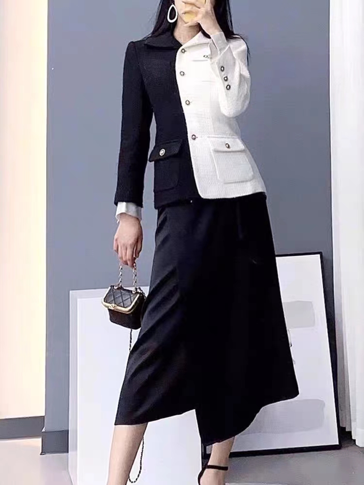 Chan New 2023 designer clothes women jacket designer fashion autumn winter CCC Chains tweed coat Leisure camellia Coats overcoat cardigan Mother