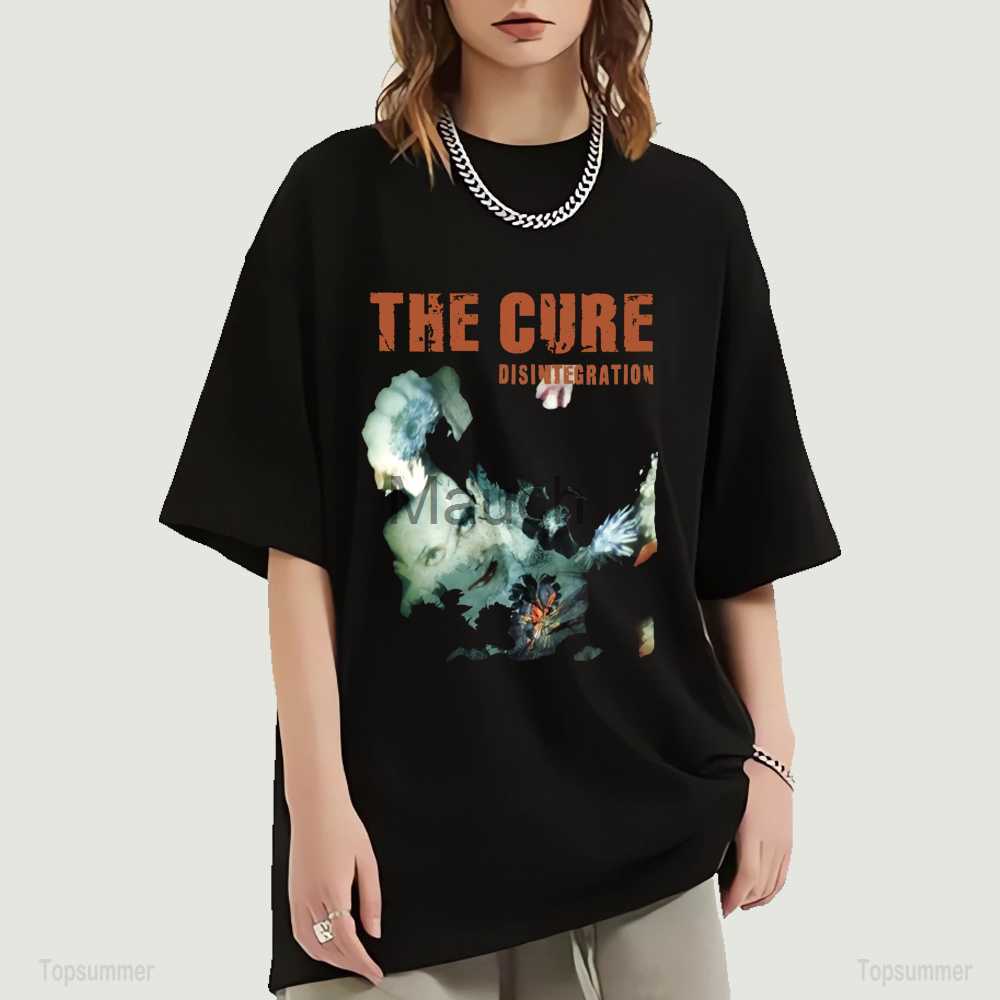

Men's T-Shirts Vintage e Cure Disintegration Ro T Shirt Men Women Short Sleeve Oversized TShirt Summer Fashion Graphic Print Streetwear J230625, Purple