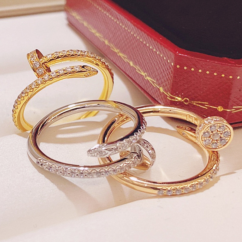 

Solitaire Ring Classic Selling 925 Sterling Silver Zircon Nail for Women's Personalized Fashion Brand Advanced Jewelry Party Gift 230625