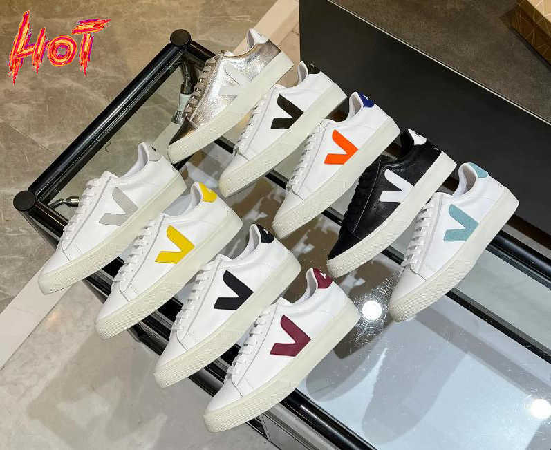 

Luxury Veja Designer Shoes SM Womens Classic White Unisex Fashion Plate-forme Couples Lovers' Classic Casual and Comfortable Sports Board Trainer, Black tail plus dotted line v