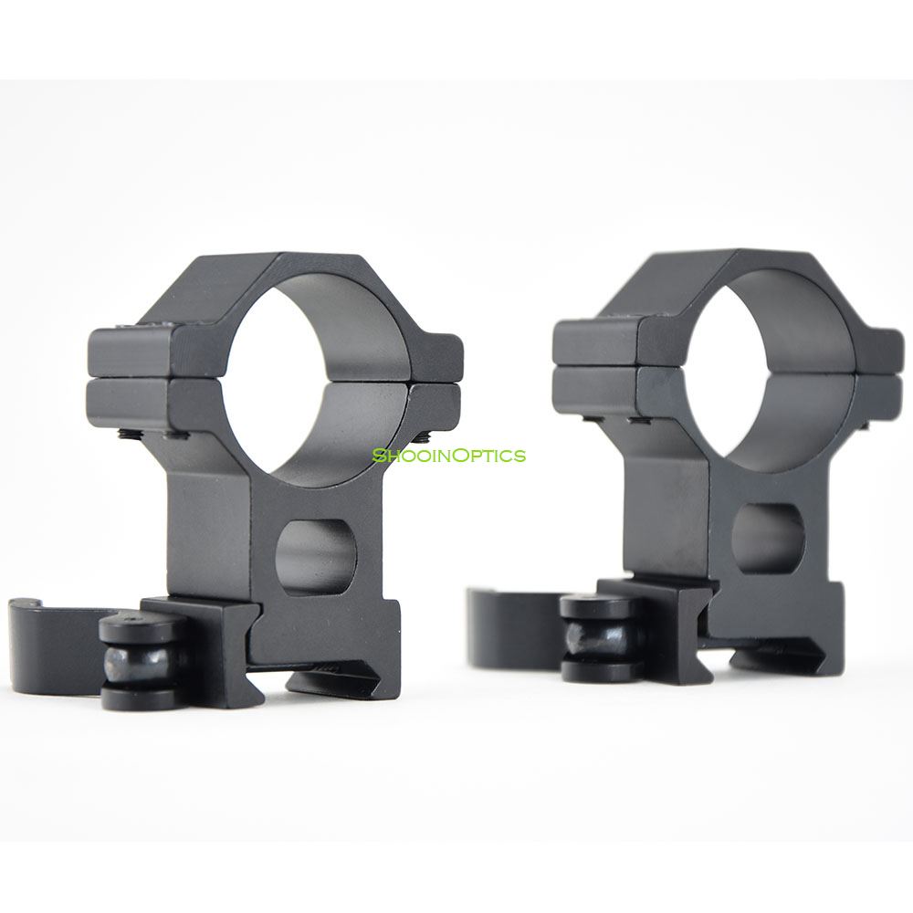 

Picatinny Weaver Quick Release Detachable Mount With 30mm Tube Ring For Rifle Scope Red Dot Sight 2 Packs, Option