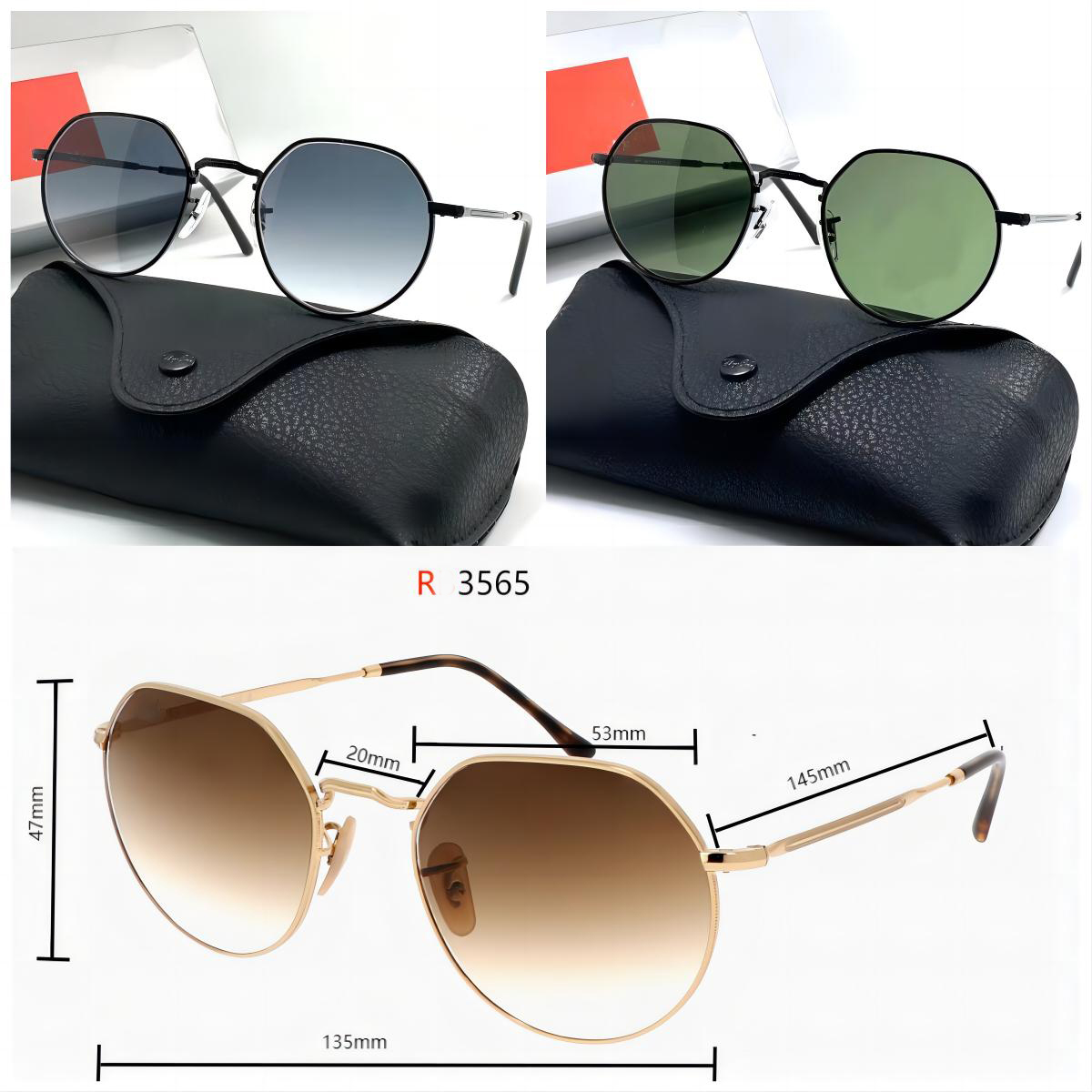 

2023 Role Ban 3565 Lens eyeglass Men Classic Brand Retro women Ray Sunglasses Luxury Designer Sun Glasses UV Protection spectacles
