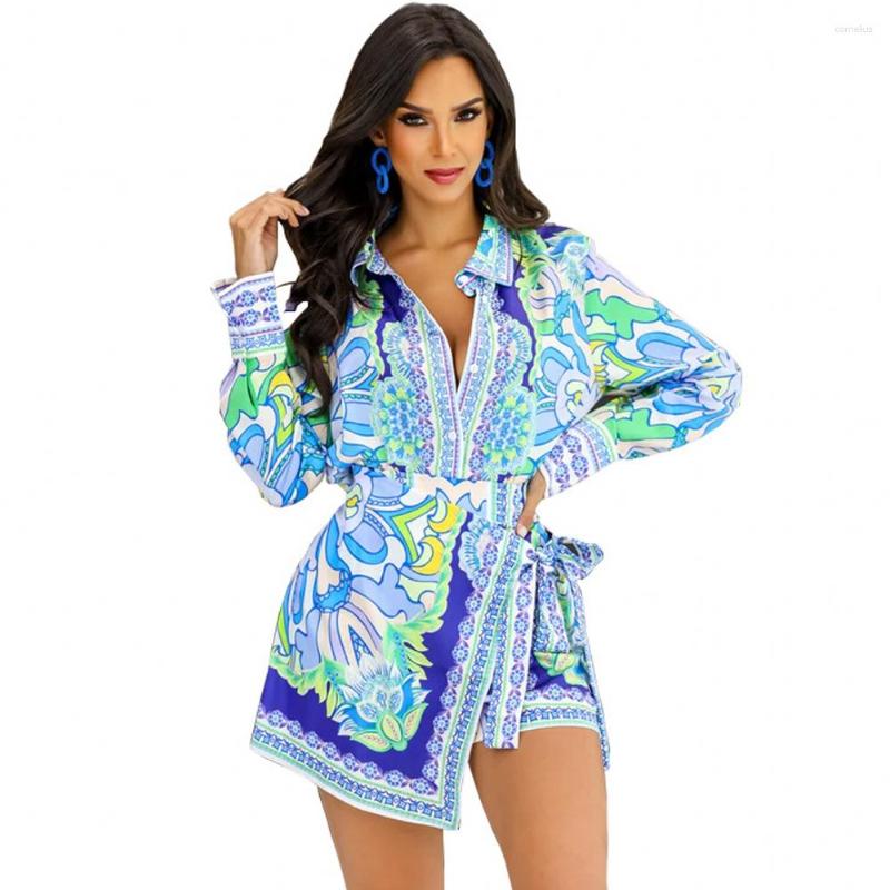 

Ethnic Clothing Two 2 Piece Set Dashiki African Women's Long Sleeve Shirt And Shorts 2023 Summer Fashion Sweatsuit Outfit Tracksuit