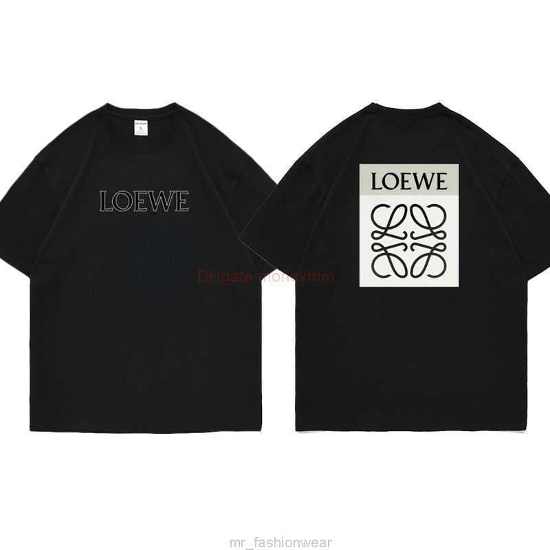 

Designer Fashion Clothing Tees Tshirts Loewe 22ss Classic Print on Back Popular Trend Mens and Womens Loose Round Neck Tshirt Short Sleeve Luxury Casual Streetwear T, Orange l07